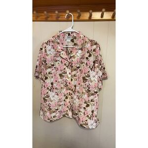 Nikki Floral Button-Up Shirt Size 16
